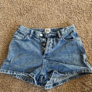 Urban Outfitters Blue Jean Shorts Relaxed Fit Cuffed